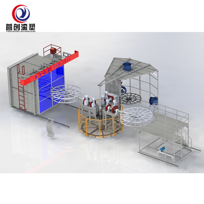 kaufen Rotomoulding machine for Hollow PE product making_3arm 3000 online manufacture