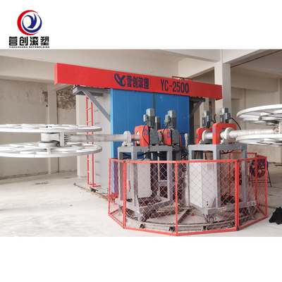 kaufen new design 3 arms carrousel moulding machine from China online manufacture