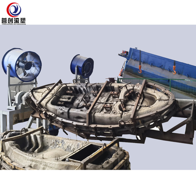 kaufen Shuttle 46Kw Rotomolding-Maschinen-Fischerboot LLDPE PET Plastikkajak-Herstellung online manufacture