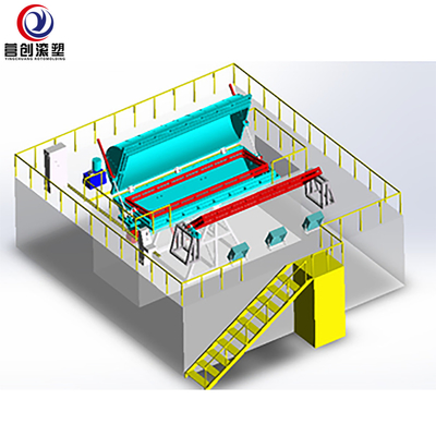 kaufen Shuttle 46Kw Rotomolding-Maschinen-Fischerboot LLDPE PET Plastikkajak-Herstellung online manufacture
