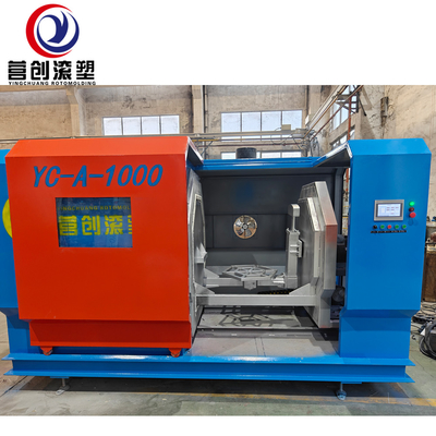 kaufen 1000*1000 Elektrische Heizungs-Rotomolding-Maschine mit 100KG Lastkapazität / 50KW Gesamtleistung online manufacture