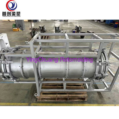 kaufen OEM-Rotomold mit großem Rohrflansch, verdickte zylindrische Rotationsform aus Aluminiumlegierung für die Herstellung von Kunststoffrohrtanks Online-Herstellung