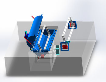 kaufen Einfacher Wartungs-Rock-and-Roll Rotomoulding bearbeitet mit Delta PLC-Steuerung maschinell online manufacture