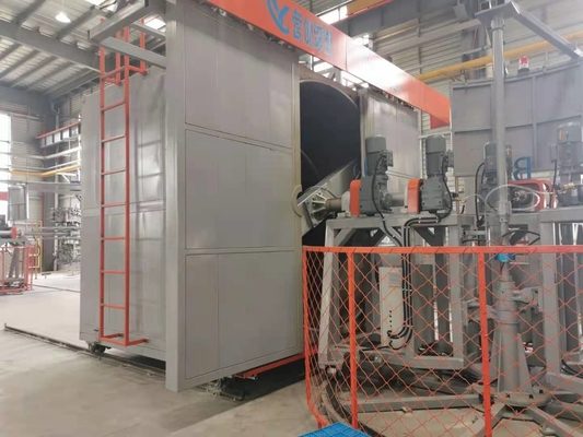 kaufen drehende Shuttle Rotomolding-Maschine 1000kg Max Mold Weight der Geschwindigkeits-1-8rpm online manufacture