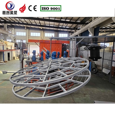 4-Arm 5-Station 3,5-Meter Ofenkarussell Bi-Axial Rotomoulding-Maschine