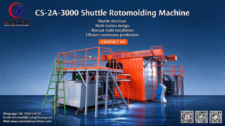 CS-2A-3000 Shuttle-Rotationsformmaschine | Multi-Station-Design mit einfacher und präziser manueller Mol